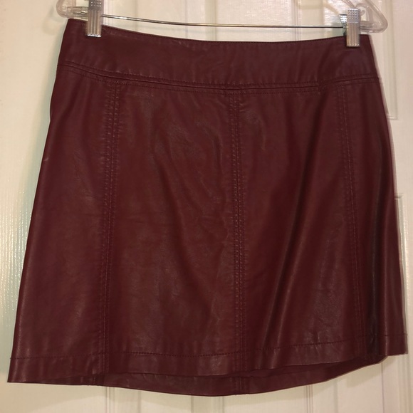Free People Mini Faux Leather Skirt - Picture 2 of 7